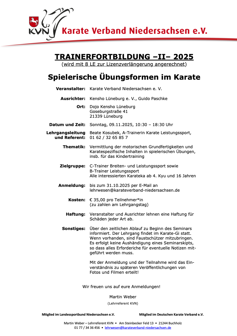 20251109 Trainerfortbildung II 2025 KVN